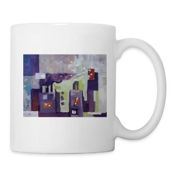 City in Muted Colors - Mug - white - Right