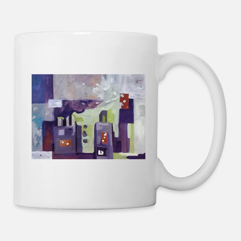 City in Muted Colors - Mug - white