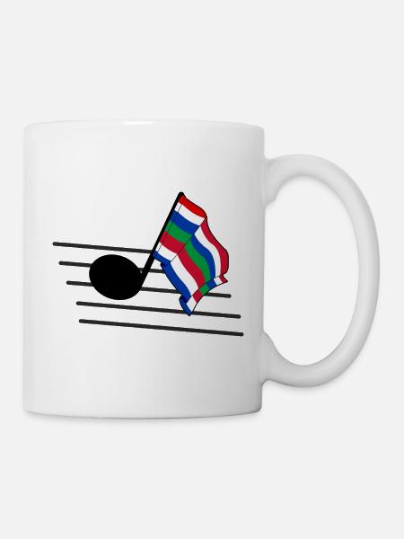 Schier Music Flag – Insel-Vibes - Tasse - Weiß