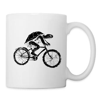 Bicycle Turtle - Mug - white - Right