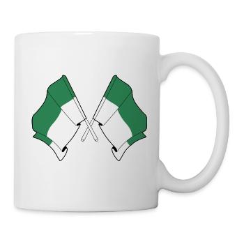 Drapeaux croisés du Vlieland – Fierté de l’île - Mug blanc - blanc - Droite