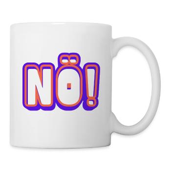 NOPE! Neon Pop Lettering - Mug - white - Right