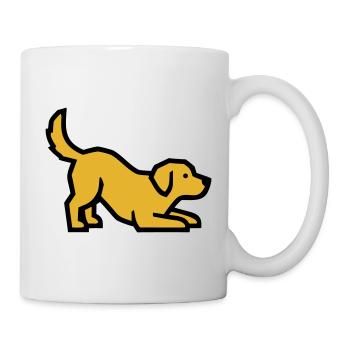 Chien jouant Golden Retriever Labrador Chiot - Mug blanc - blanc - Droite