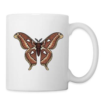 Butterfly Polyphemus Moth Saturnie Wing Tattoo - Mug - white - Right