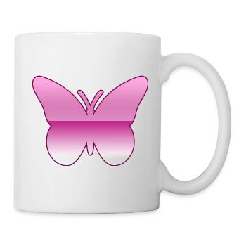Schmetterling - Tasse - Weiß - Rechts