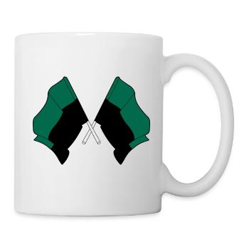 Texel Crossed Flags – Fierté de l’île - Mug blanc - blanc - Droite