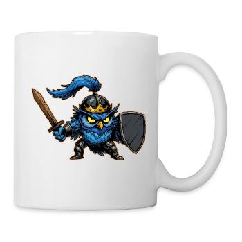 Knight Owl Ren Faire Medieval Festival Funny - Mug - white - Right