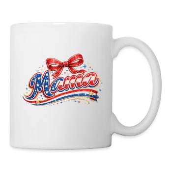 Drapeau des États-Unis : Écho pailleté 4 juillet - Mug blanc - blanc - Droite