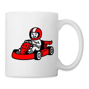 Go Kart Kids - Mug blanc - blanc - Droite