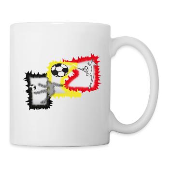 Kicker Fußball Stürmer  - Tasse - Weiß - Rechts