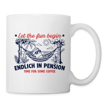 Enfin dans Pension Retro Coffee - Mug blanc - blanc - Droite