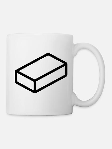 Ziegel - Tasse - Weiß
