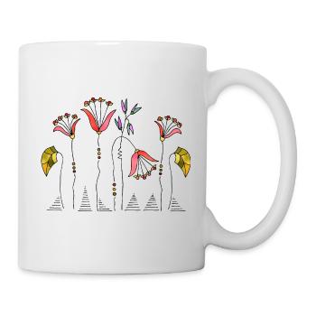 Fleur - Mug blanc - blanc - Droite