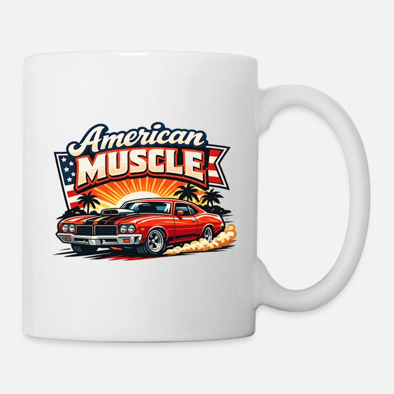American_Muscle_2 - Tasse - Weiß