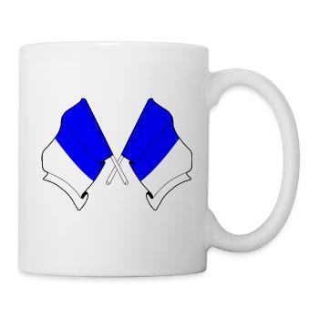 Spa Twin Flags - Mug blanc - blanc - Droite