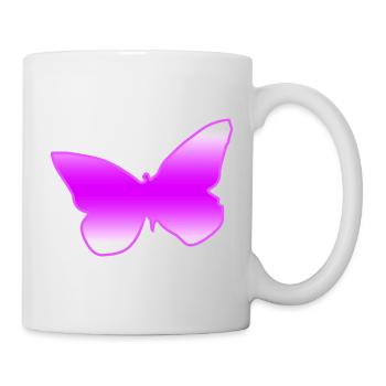 Schmetterling - Tasse - Weiß - Rechts