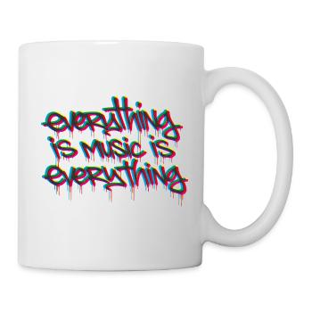 everything is music is everything tricolor - Mug - white - Right