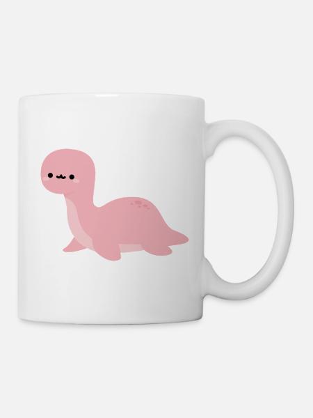 Brontosaurus-Mundharmonika - Tasse - Weiß
