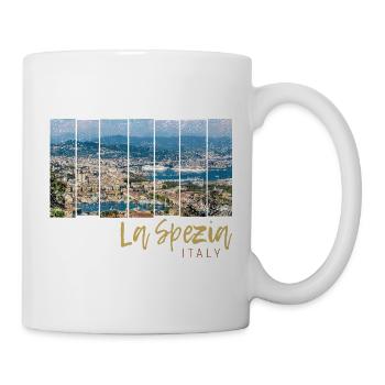 La Spezia Ligurien in Italien Vintage Souvenir - Tasse - Weiß - Rechts