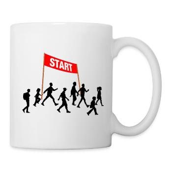 Walking Start Team - Tasse - Weiß - Rechts