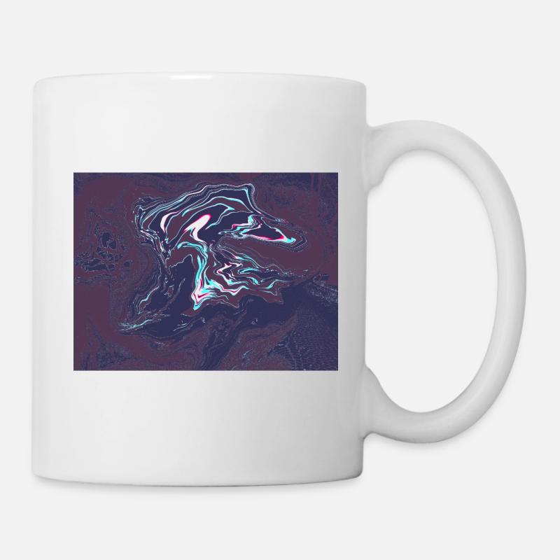 Neonwirbel-Wirbelwirbel - Tasse - Weiß