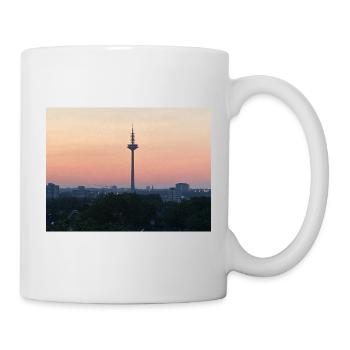 Dusk Skyline with Tower Silhouette - Mug - white - Right