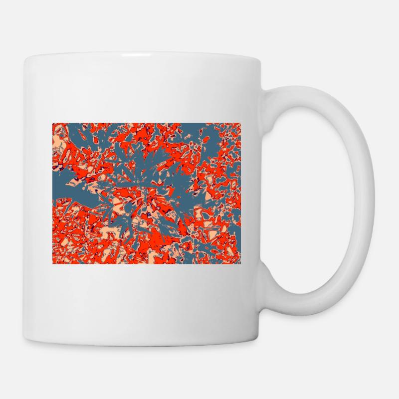 Mosaïque de la canopée cramoisie - Mug blanc - blanc