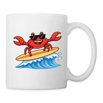 Cancer in surfing - Mug - white - Right