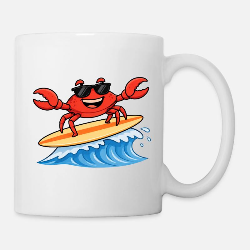 Le cancer dans le surf - Mug blanc - blanc