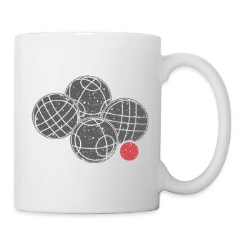 Boccia and petanque bocce balls - Mug - white - Right