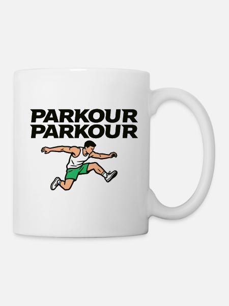 Parkour Freerunning - Tasse - Weiß
