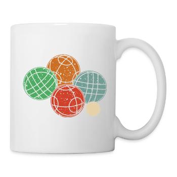 Ensemble graphique Boccia et Pétanque - Mug blanc - blanc - Droite