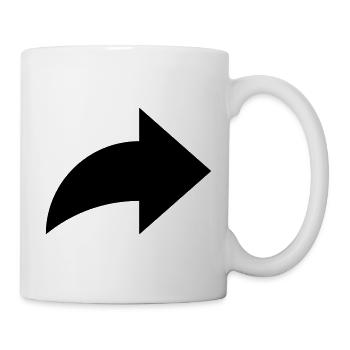 Pfeil, share - Mug - white - Right