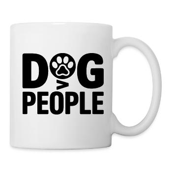 Paw Logo Dog People Typo - Mug - white - Right