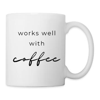 Works Well With Coffee - Mug - white - Right