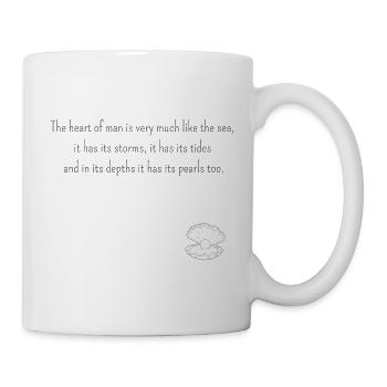 The heart of man is very much like the sea (hell) - Mug - white - Right