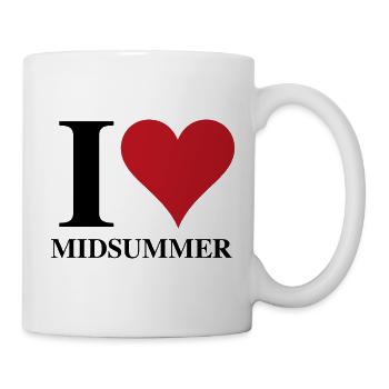 Ich Mittsommer ♥ - Tasse - Weiß - Rechts