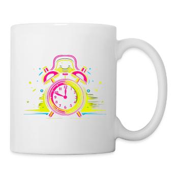 Alarm Clock Synthwave - Mug - white - Right