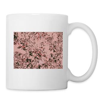 Rosenranken Abstrakt Muster - Tasse - Weiß - Rechts