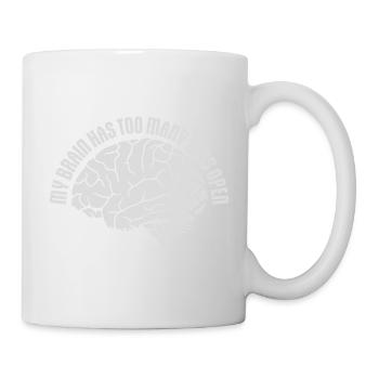 Mon cerveau a trop d’onglets ouverts Lustig Grübeln - Mug blanc - blanc - Droite