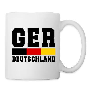 Deutschland Fußball Weltmeisterschaft - Germany - Tasse - Weiß - Rechts