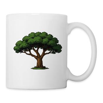 Forest tree illustration - Mug - white - Right
