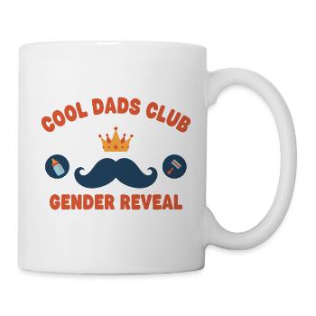 Gender Reveal Cool Dads Club Baby Shower Dad - Mug - white - Right