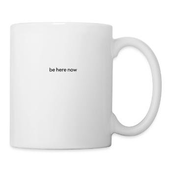 Sei jetzt hier | Achtsamkeit | Meditationsgeschenk - Tasse - Weiß - Rechts