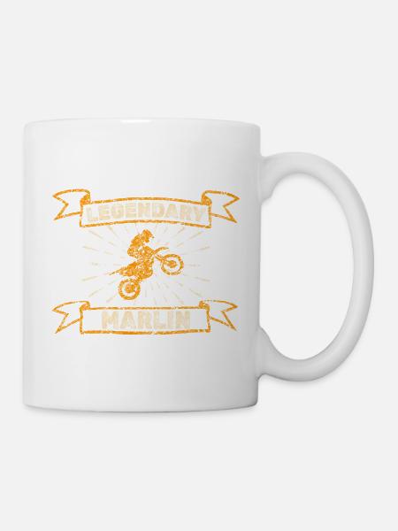 Biker Marlin - Tasse - Weiß