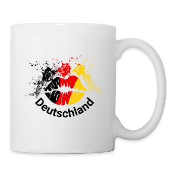 Kissing Lips Deutschland - Tasse - Weiß - Rechts
