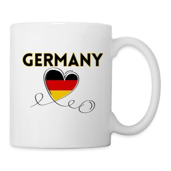 Germany German Football Soccer Ball Travel Retro - Mug blanc - blanc - Droite