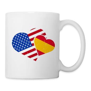 Espagne Amérique Aime l’Espagne Amérique USA - Mug blanc - blanc - Droite