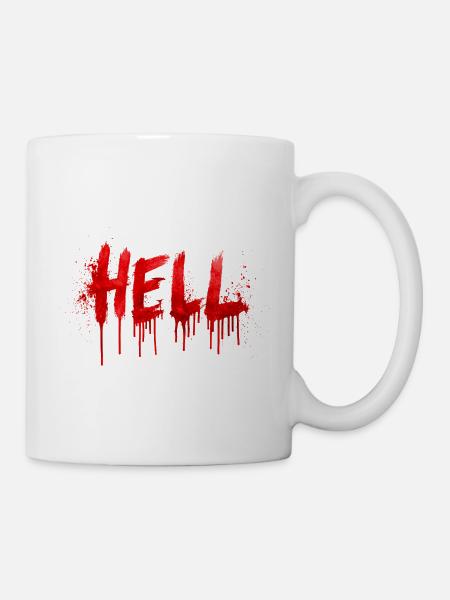 Hell - Tasse - Weiß