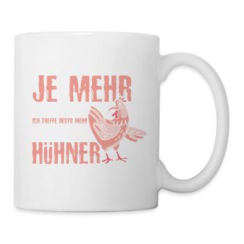 Hühnerflüsterer Huhn Hühnerhalter Hühner - Tasse - Weiß - Rechts
